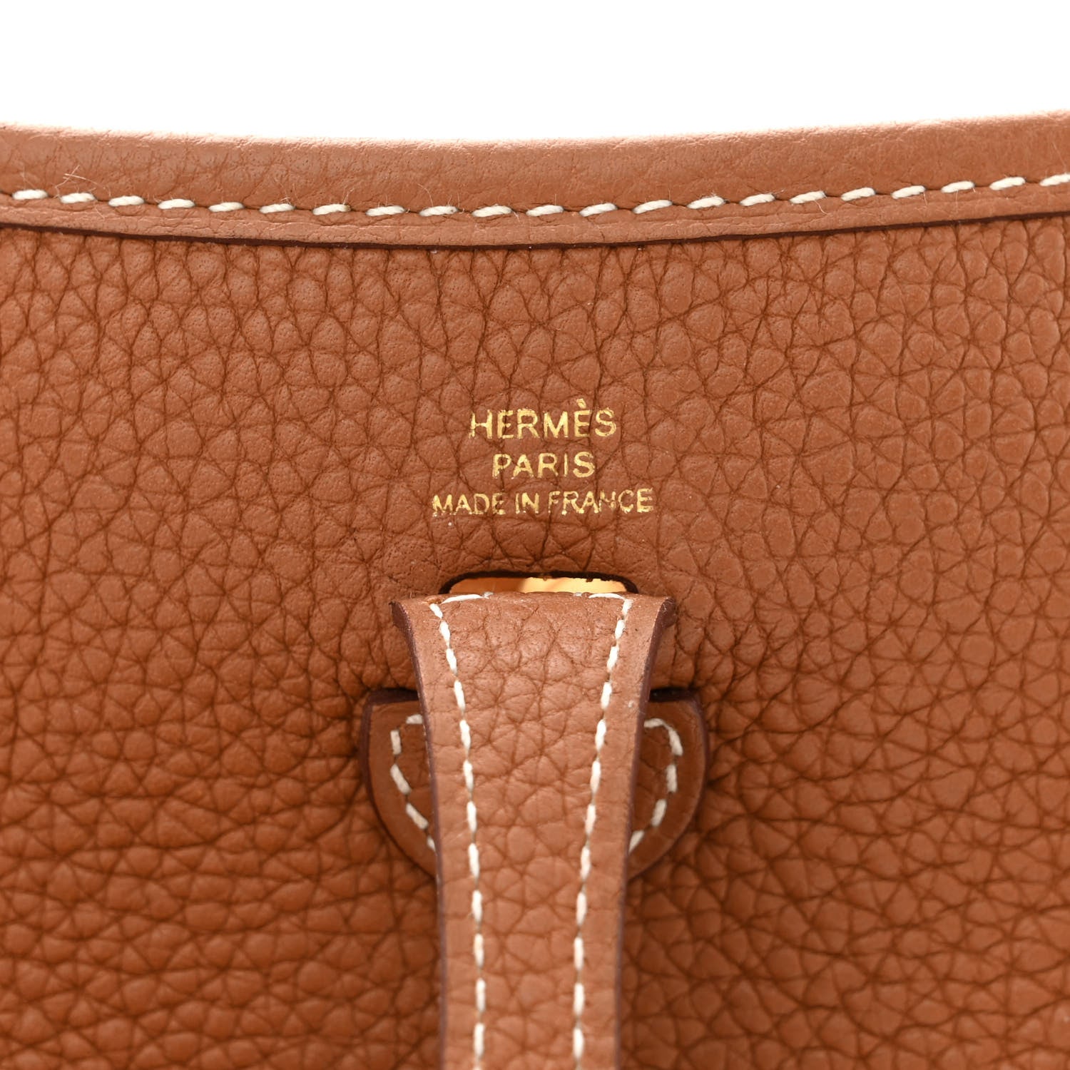 Hermes Taurillon Clemence Amazone Evelyne TPM Gold Cuivre 6 of 11