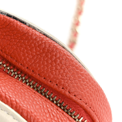 Chanel Caviar Quilted Round Filigree Crossbody Blue White Red 12 of 12