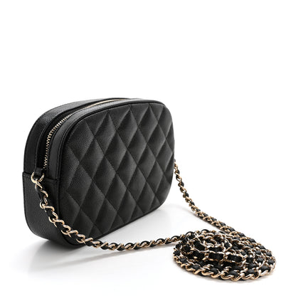 Chanel Caviar Quilted Chain Camera Bag Black 3 of 12