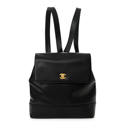 Chanel Caviar CC Backpack Black 1 of 11