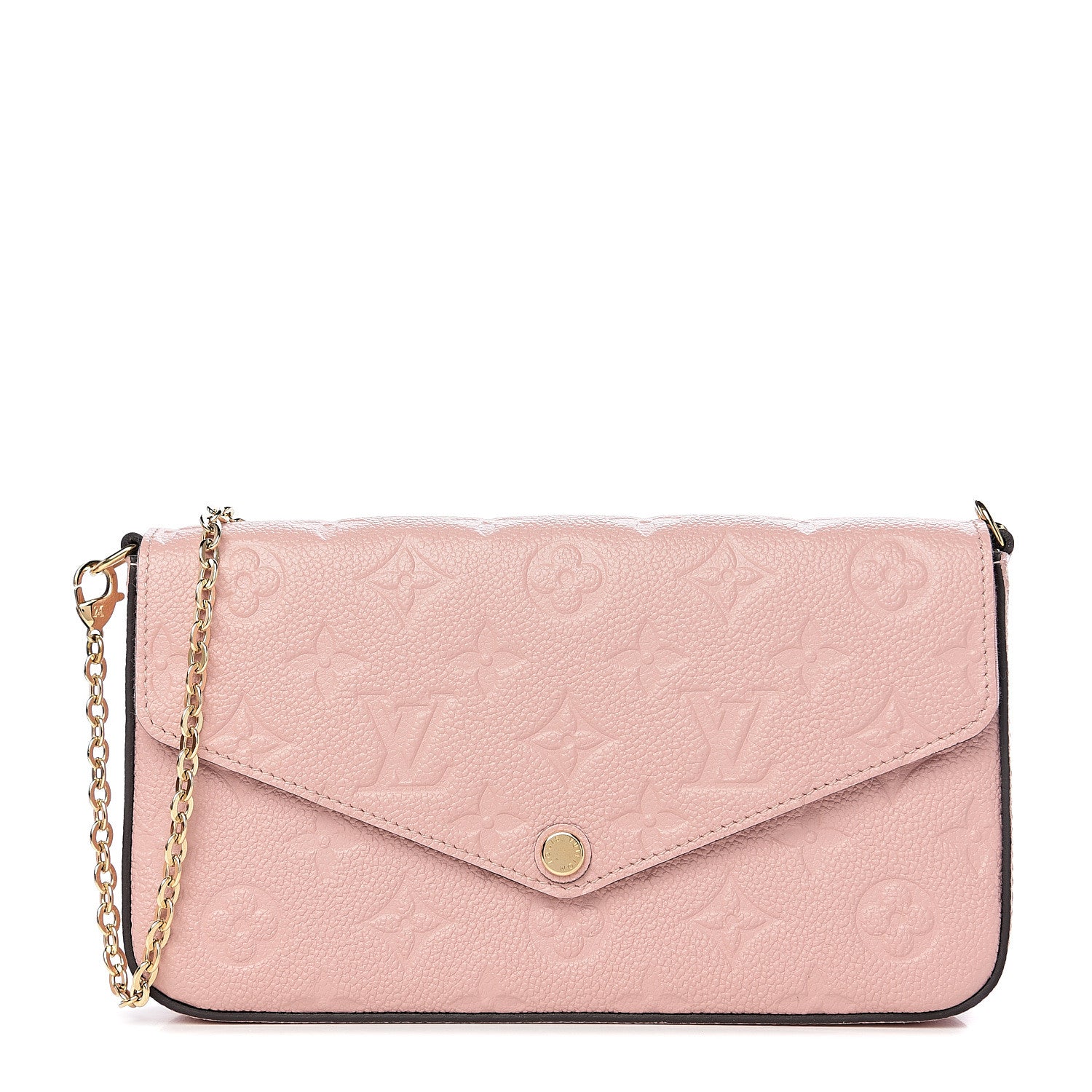 Louis Vuitton Empreinte Pochette Felicie Chain Wallet Rose Poudre 1 of 11