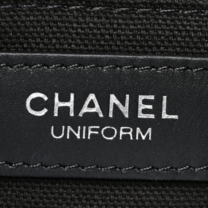 Chanel Calfskin Quilted CC Uniform Flap Belt Bag Black 7 of 10