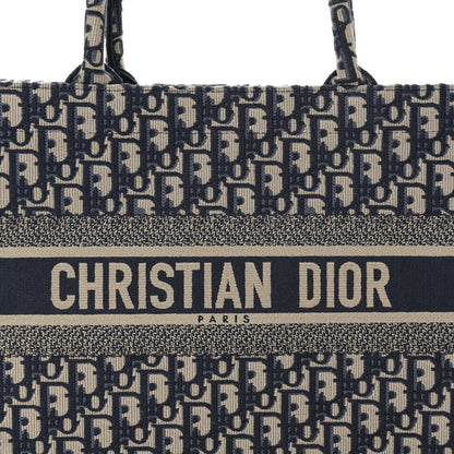 Christian Dior Oblique Medium Book Tote Blue Multicolor 8 of 11
