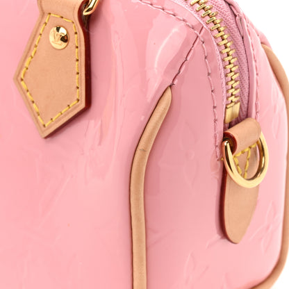 Louis Vuitton Vernis Monogram Nano Speedy Mochi Pink 11 of 16