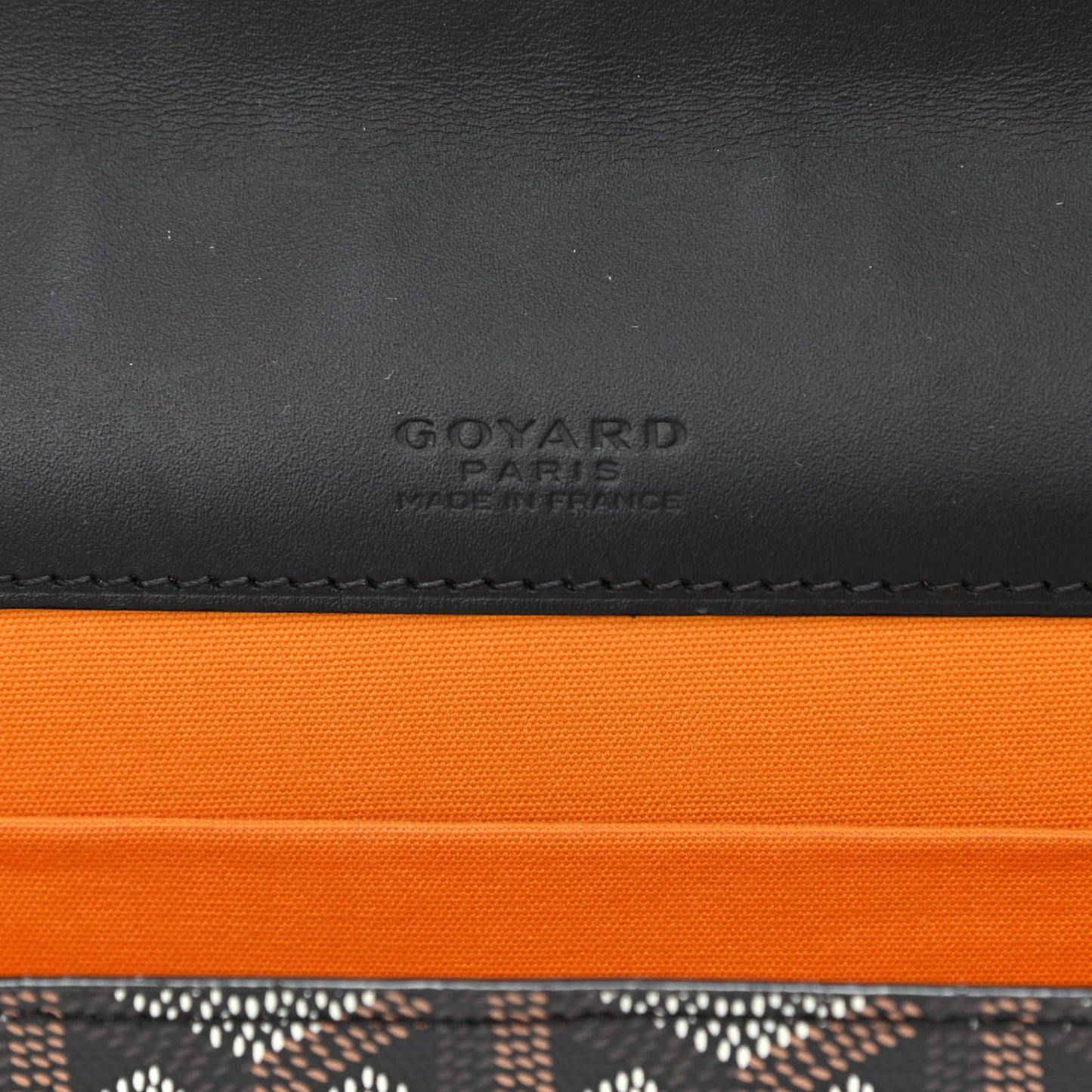 Goyardine Monte Carlo Bois Clutch With Strap Black