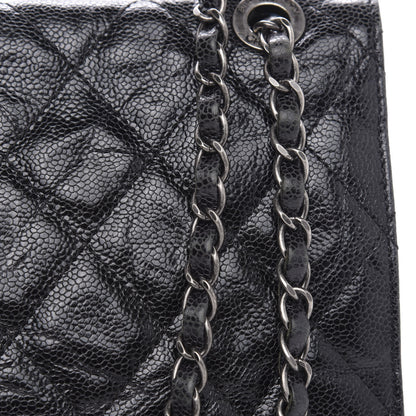 Chanel Crumpled Grained Calfskin Jumbo CC Crave Flap Black 11 of 15