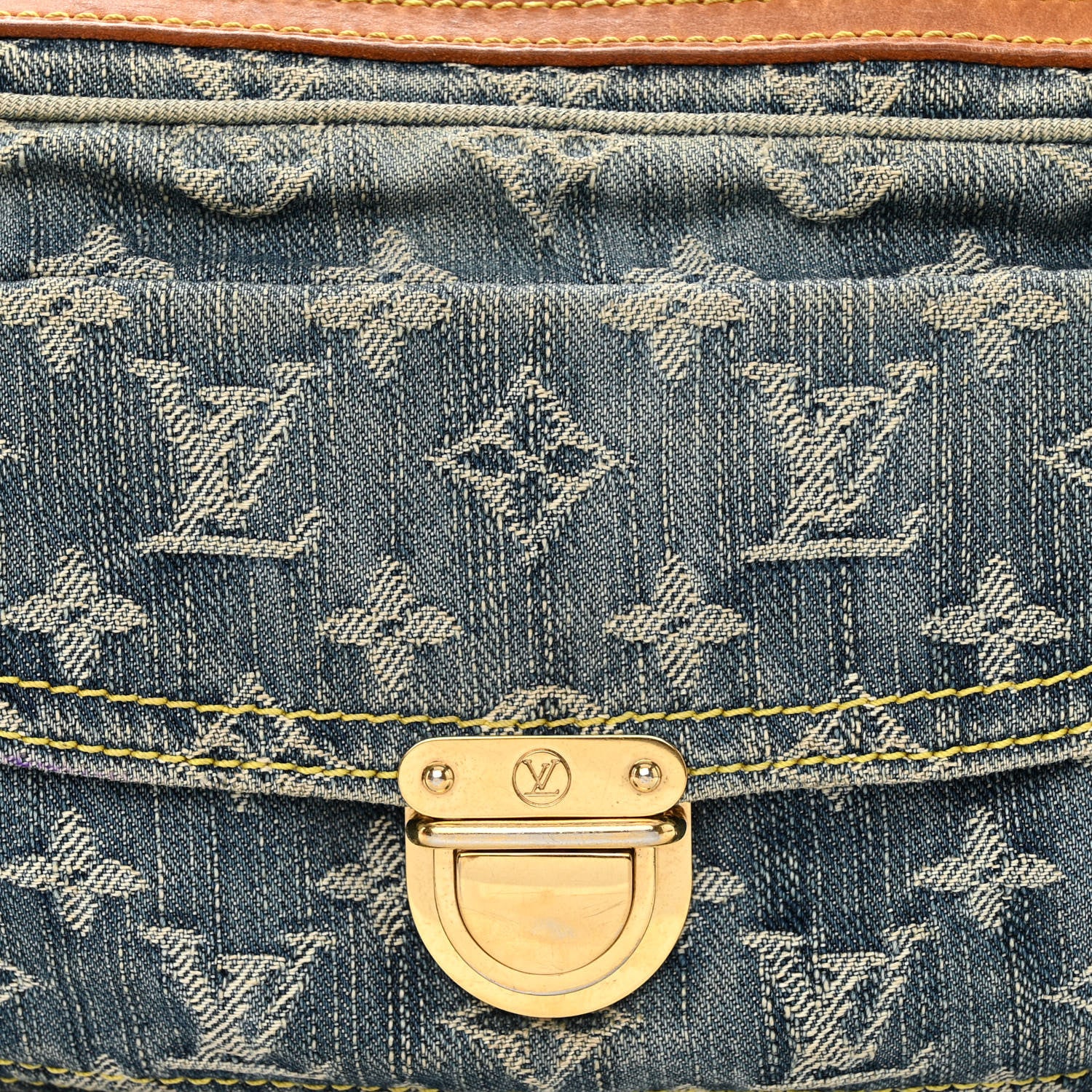 Louis Vuitton Monogram Denim Bum Bag Blue 9 of 15