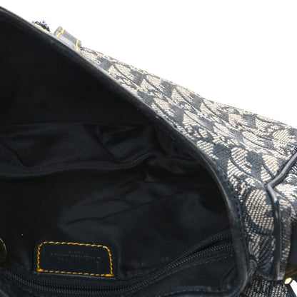 Christian Dior Monogram Saddle Bag Blue 5 of 9