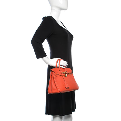 Hermes Togo Birkin 25 Rouge Tomate 2 of 37