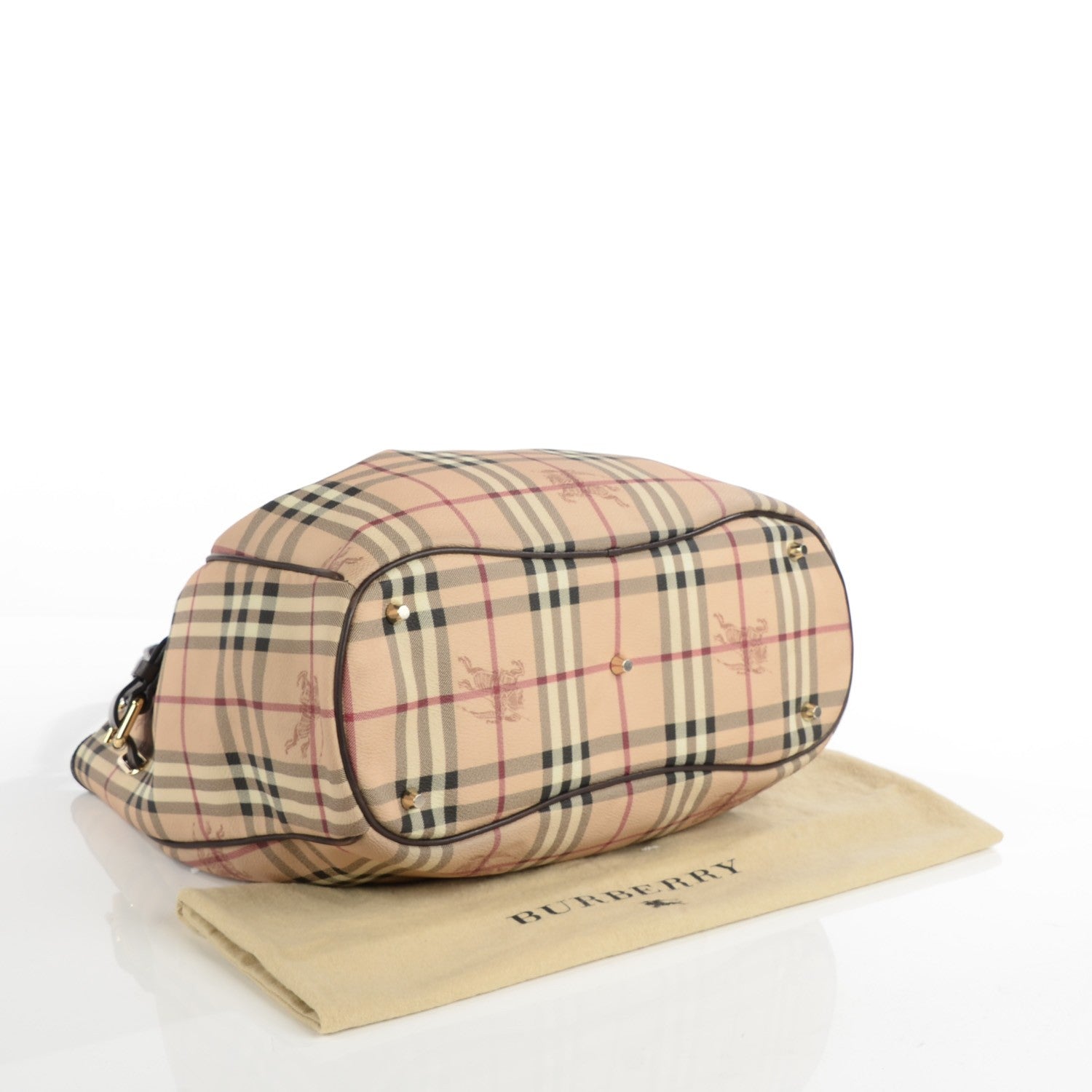 Burberry Haymarket Check Medium Walden Hobo Brown 4 of 8