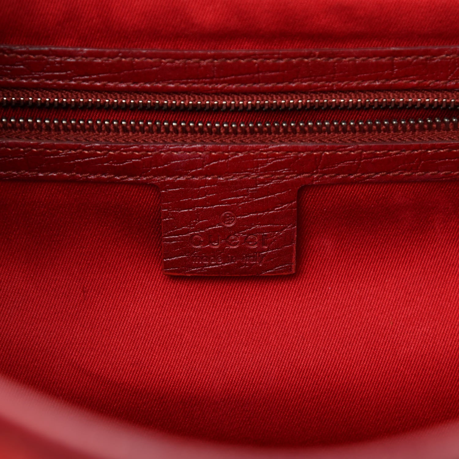 Gucci Monogram Bamboo Bullet Bag Red 6 of 17