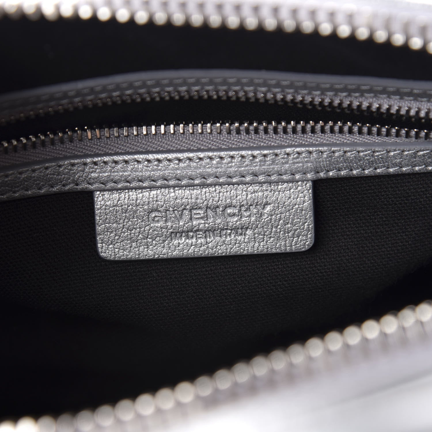 Givenchy Metallic Sugar Goatskin Mini Antigona Silver 8 of 10