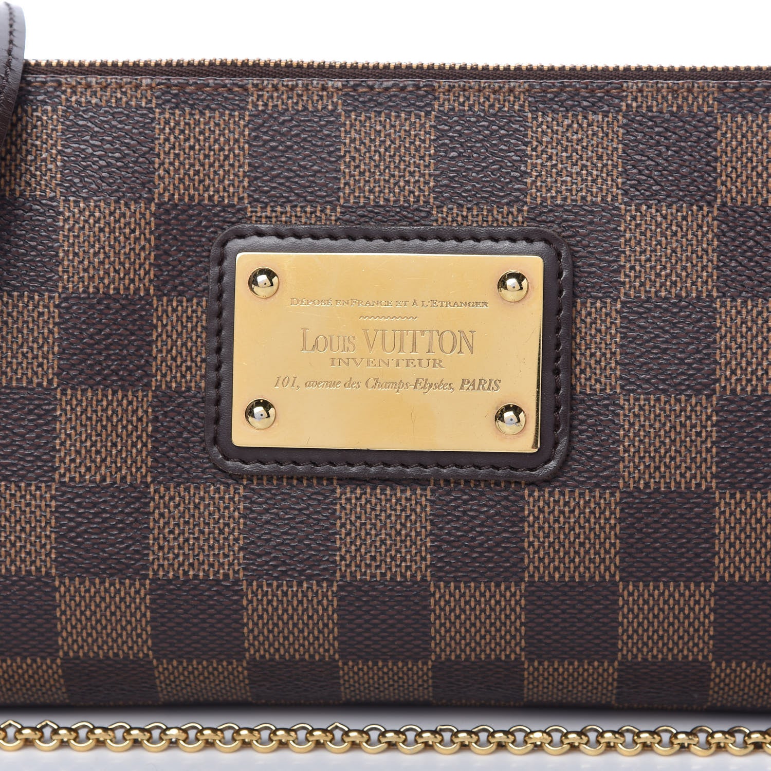 Louis Vuitton Damier Ebene Eva Clutch 10 of 10