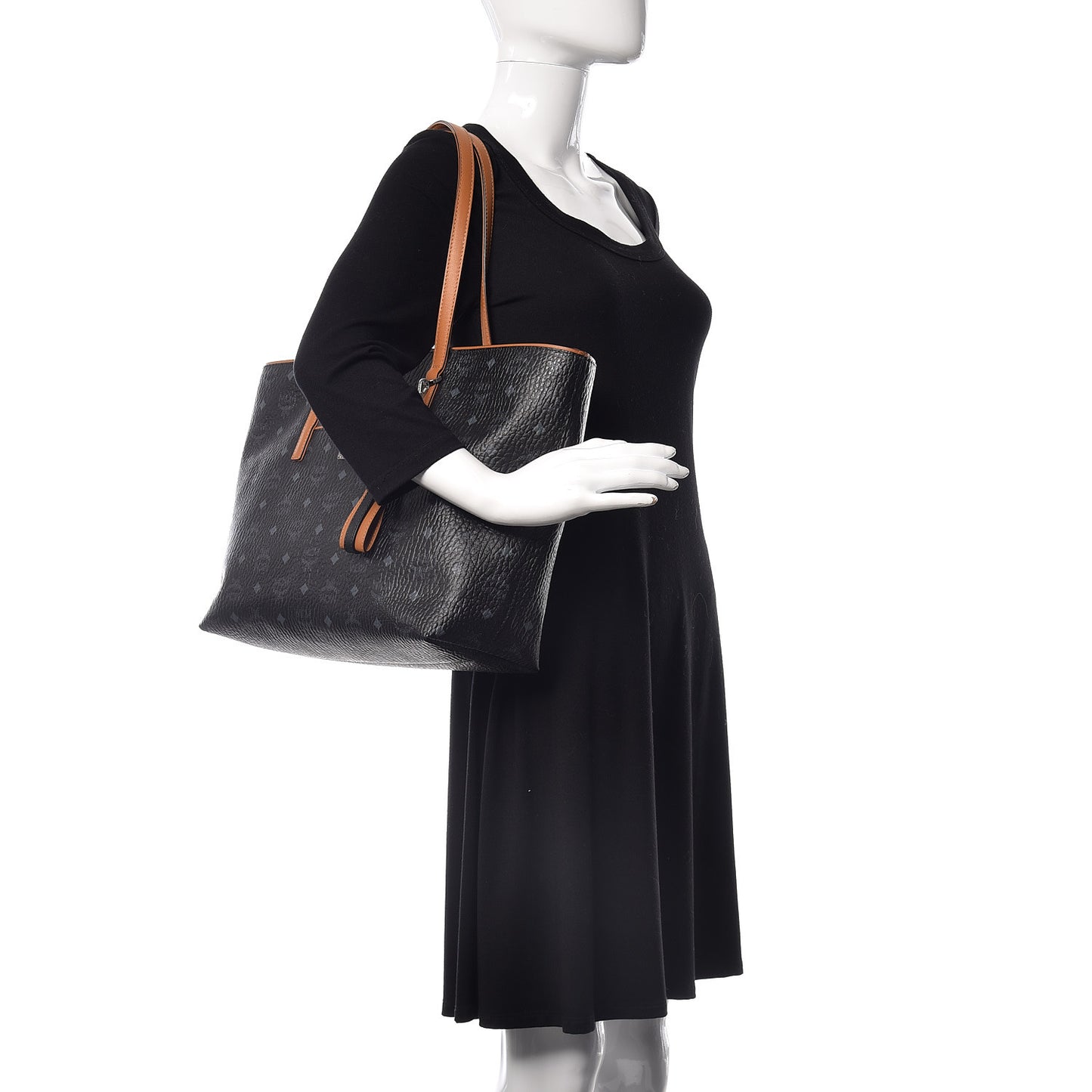 Visetos Medium Anya Shopper Tote Black