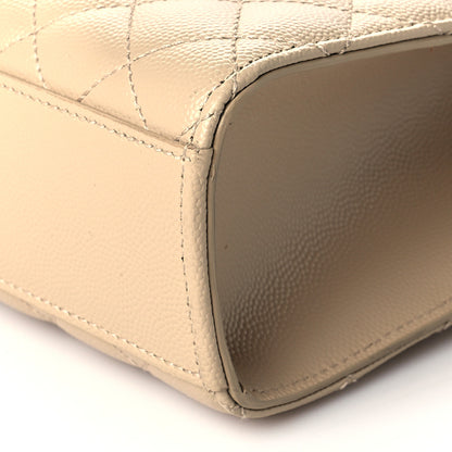 Saint Laurent Grain De Poudre Mixed Matelasse Large Triquilt Monogram Satchel Nude Powder 10 of 10