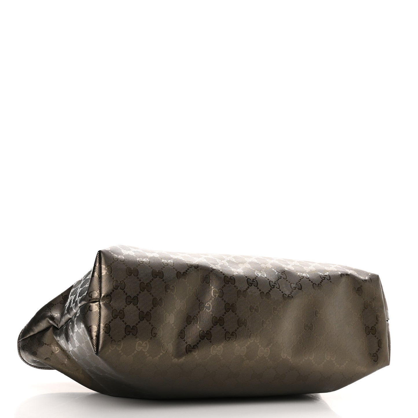 Imprime Monogram Medium Zippered Shopping Tote Pewter