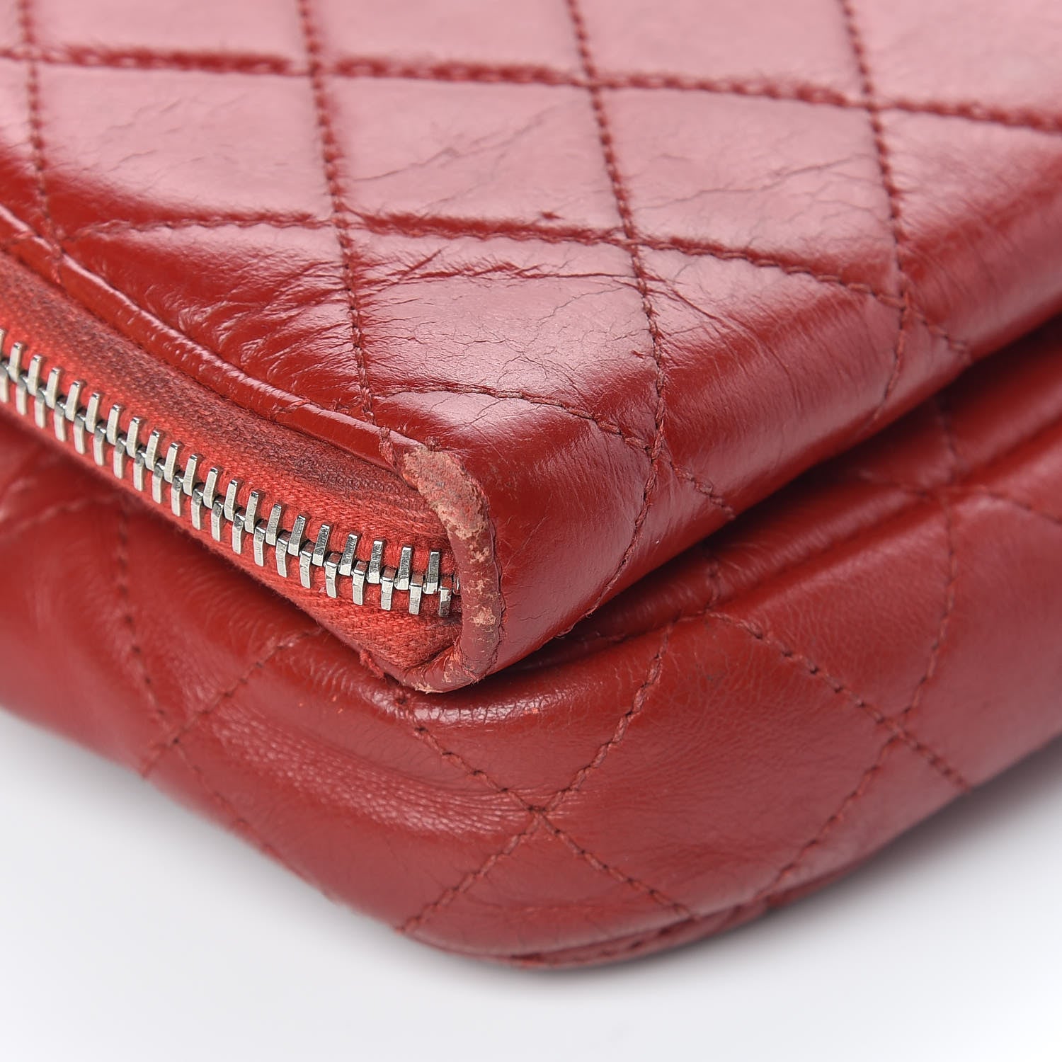 Chanel Lambskin Quilted WOC Mini Flap Red 12 of 19