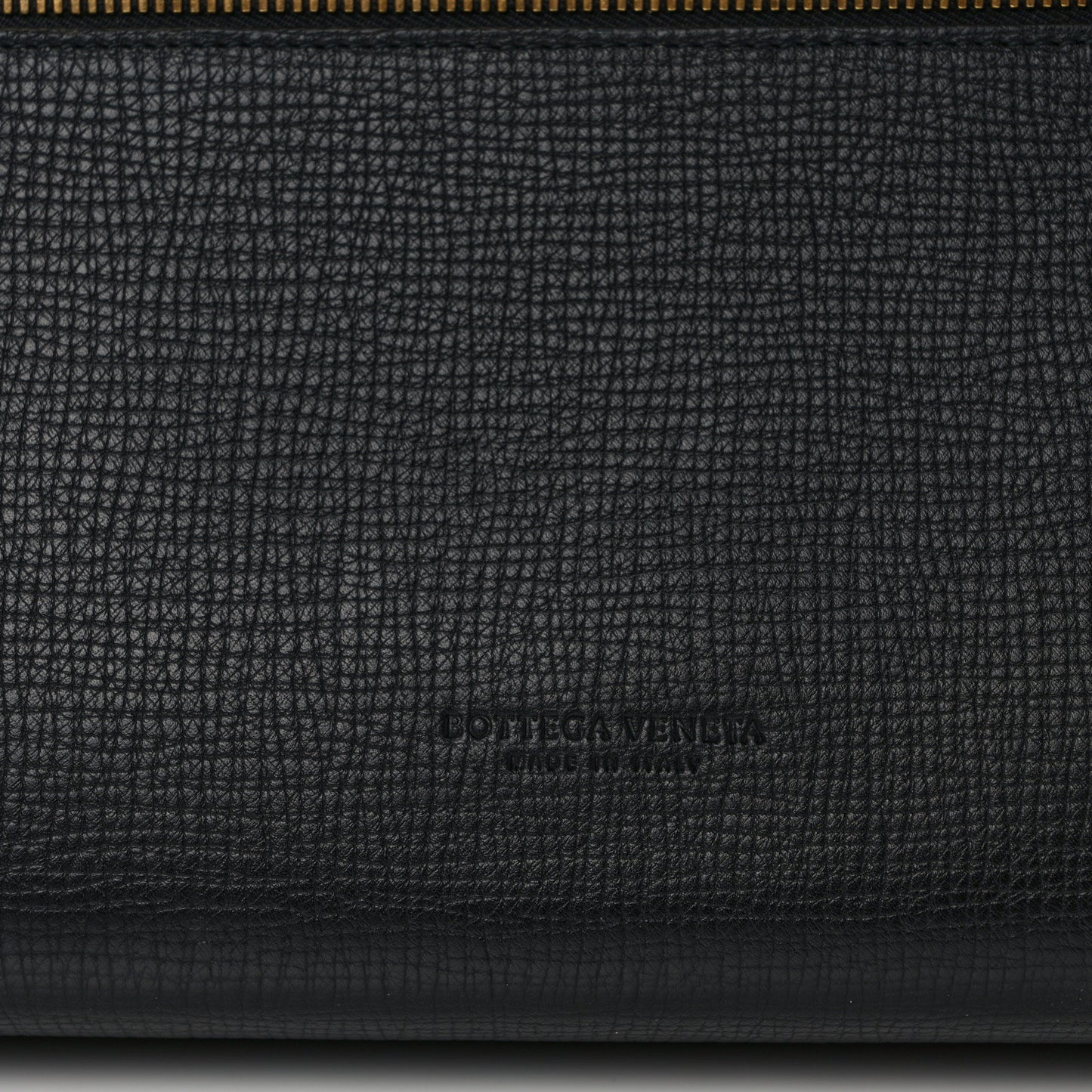 BOTTEGA VENETA Textured Calfskin Small BV Angle Shoulder Bag Black
