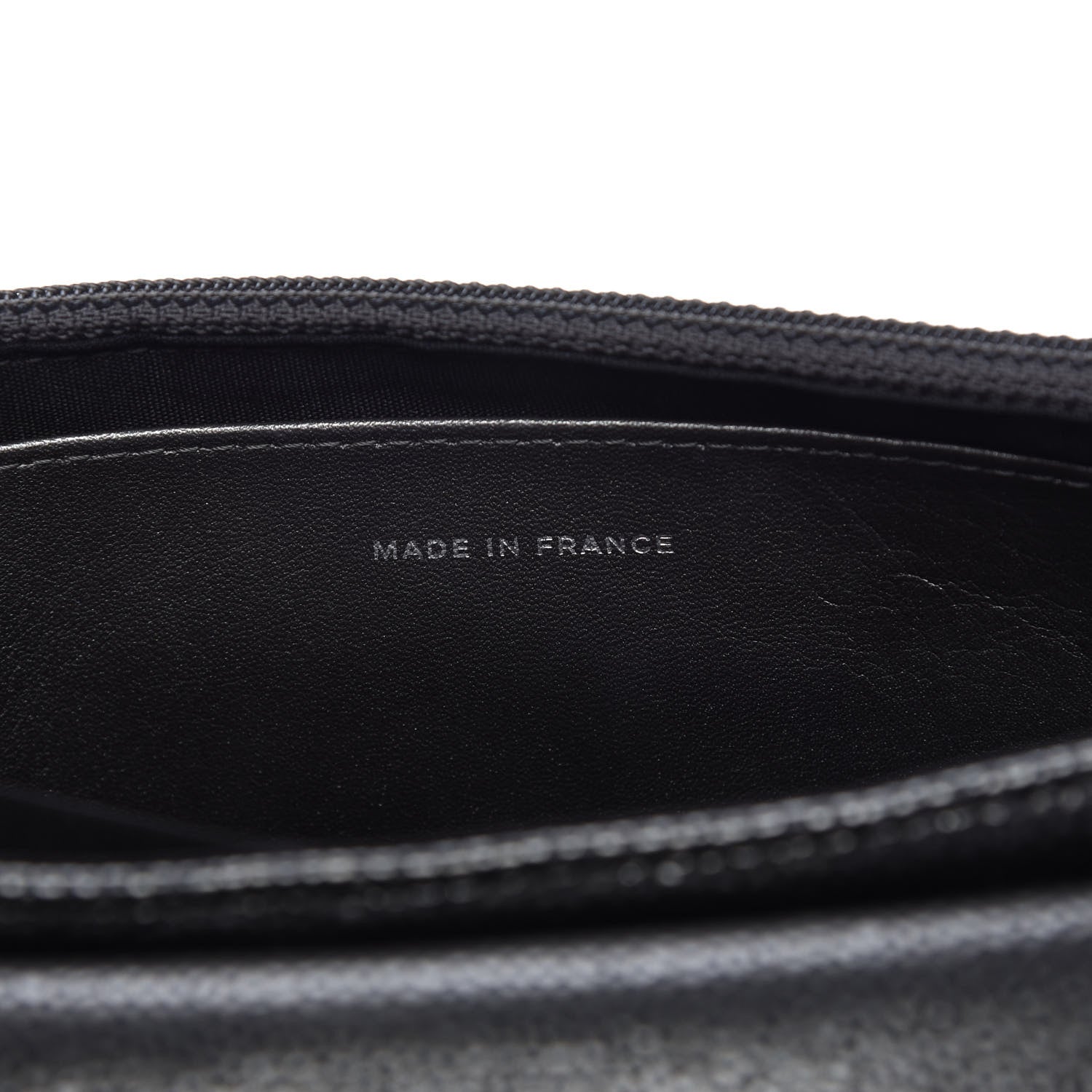 Chanel Metallic Caviar Half Moon Wallet On Chain WOC Dark Silver 10 of 11