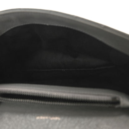 Saint Laurent Sheepskin Matelasse Chevron Monogram Medium College Bag New Stone Grey 5 of 15