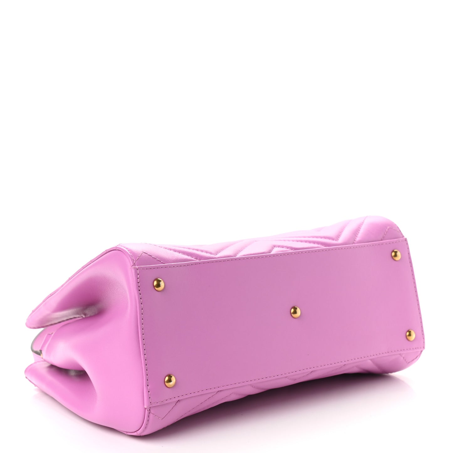 Calfskin Matelasse Small GG Marmont Tote Candy Mousse