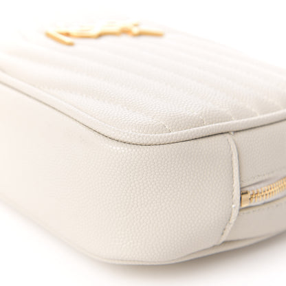 Saint Laurent Grain De Poudre Matelasse Monogram Mini Lou Camera Bag Crema Soft 6 of 11