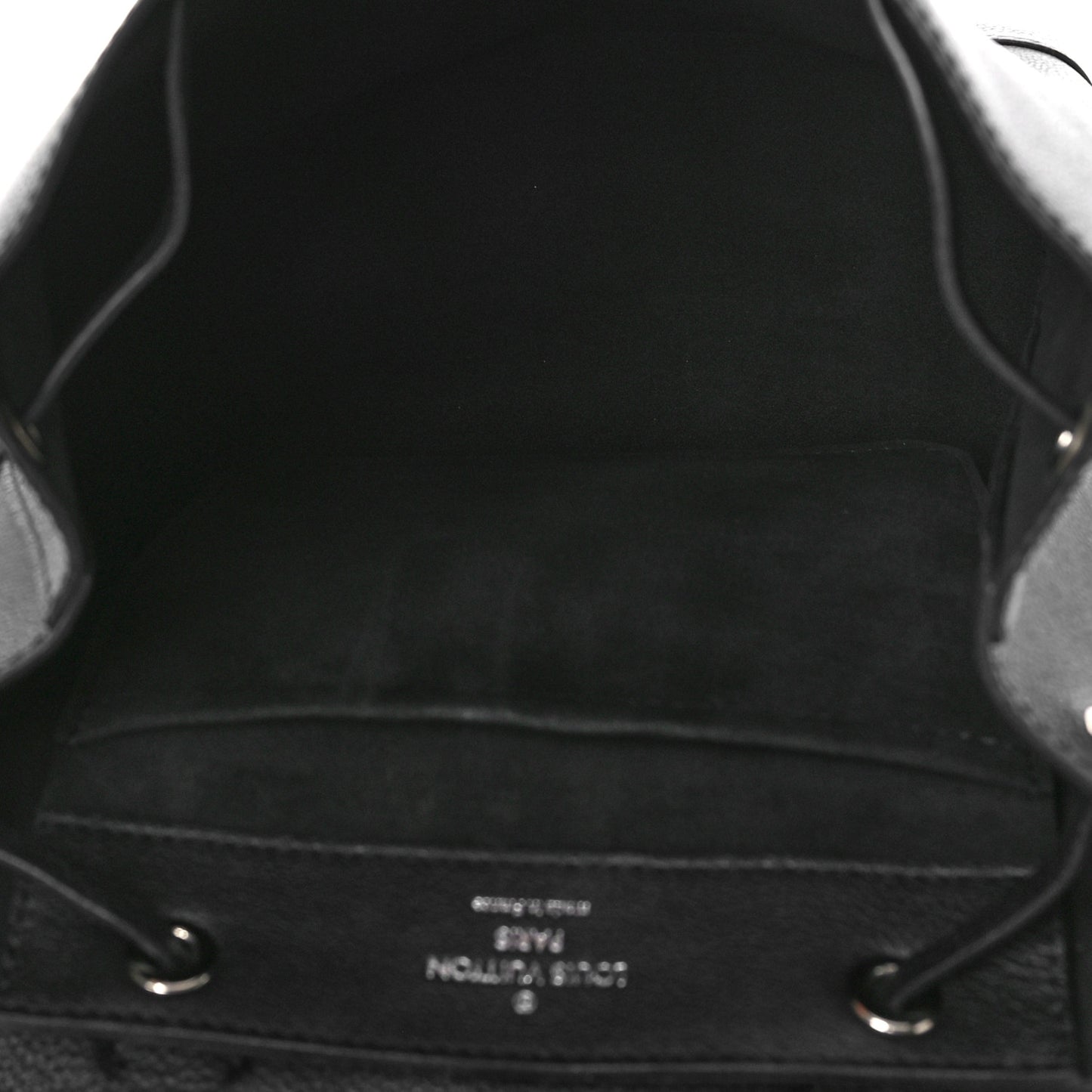 Calfskin Lockme Backpack Black