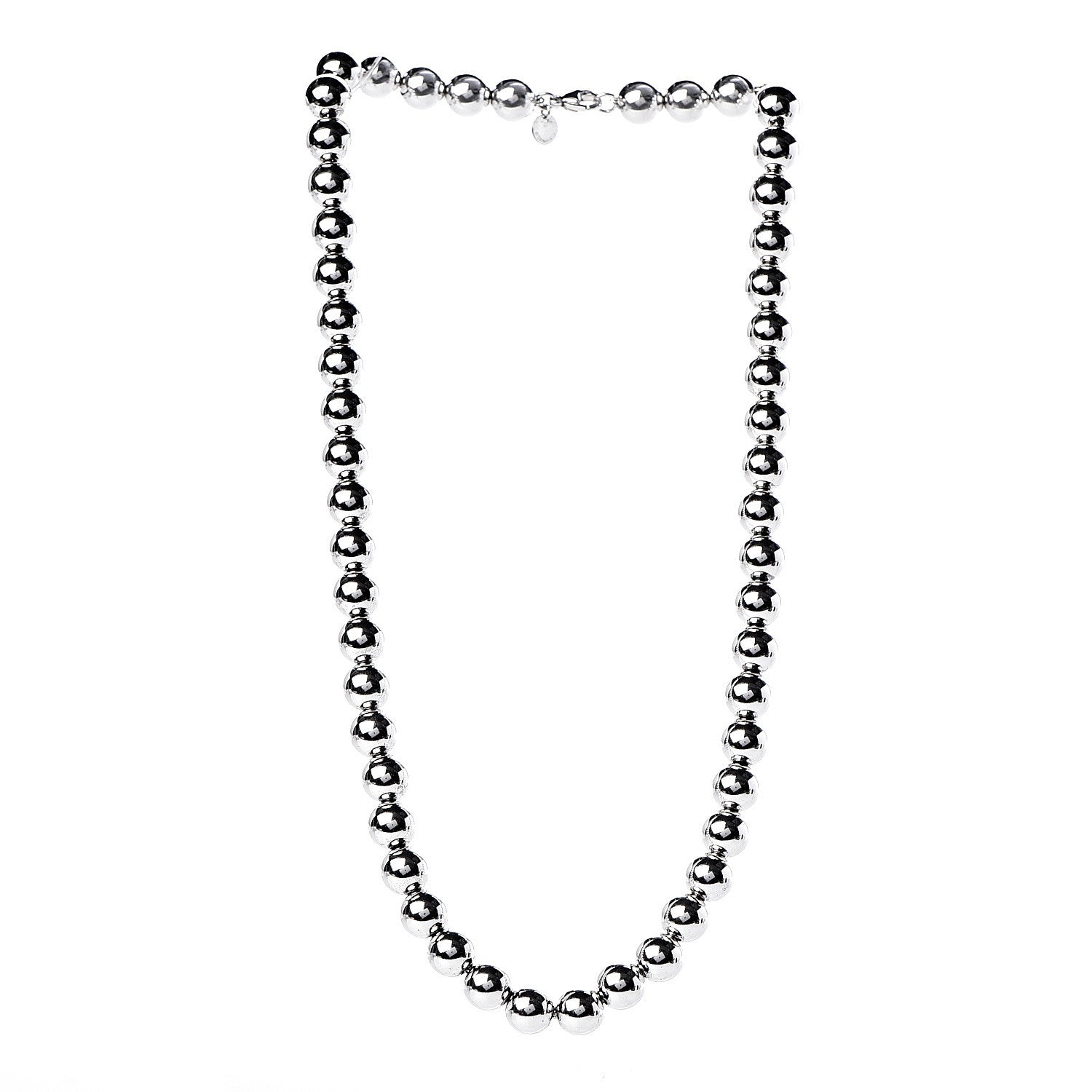 Tiffany Sterling Silver 10mm HardWear Ball Necklace 3 of 5