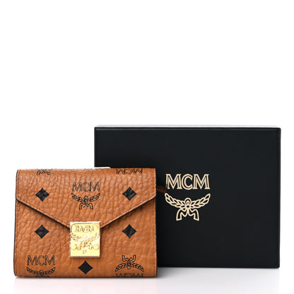 MCM Visetos Compact Wallet Cognac 8 of 8