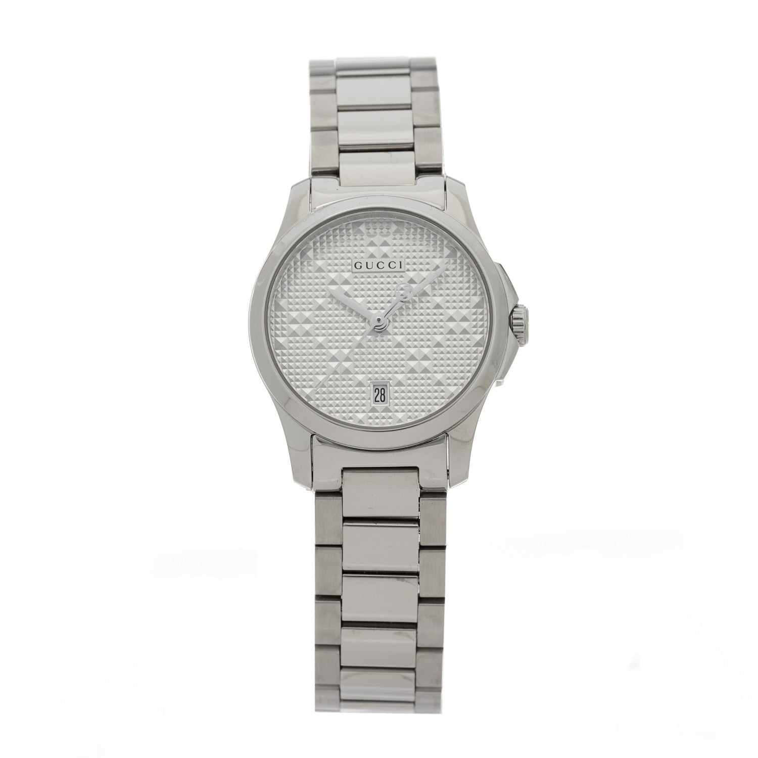 Gucci Stainless Steel 27mm G-Timeless Diamante Quartz Watch 1 of 5