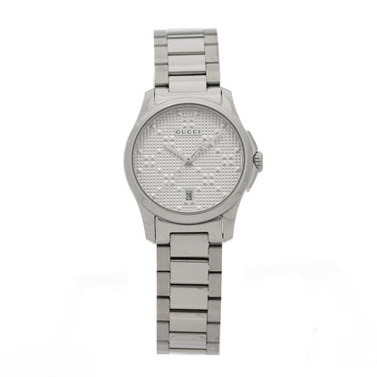 Gucci Stainless Steel 27mm G-Timeless Diamante Quartz Watch 1 of 5