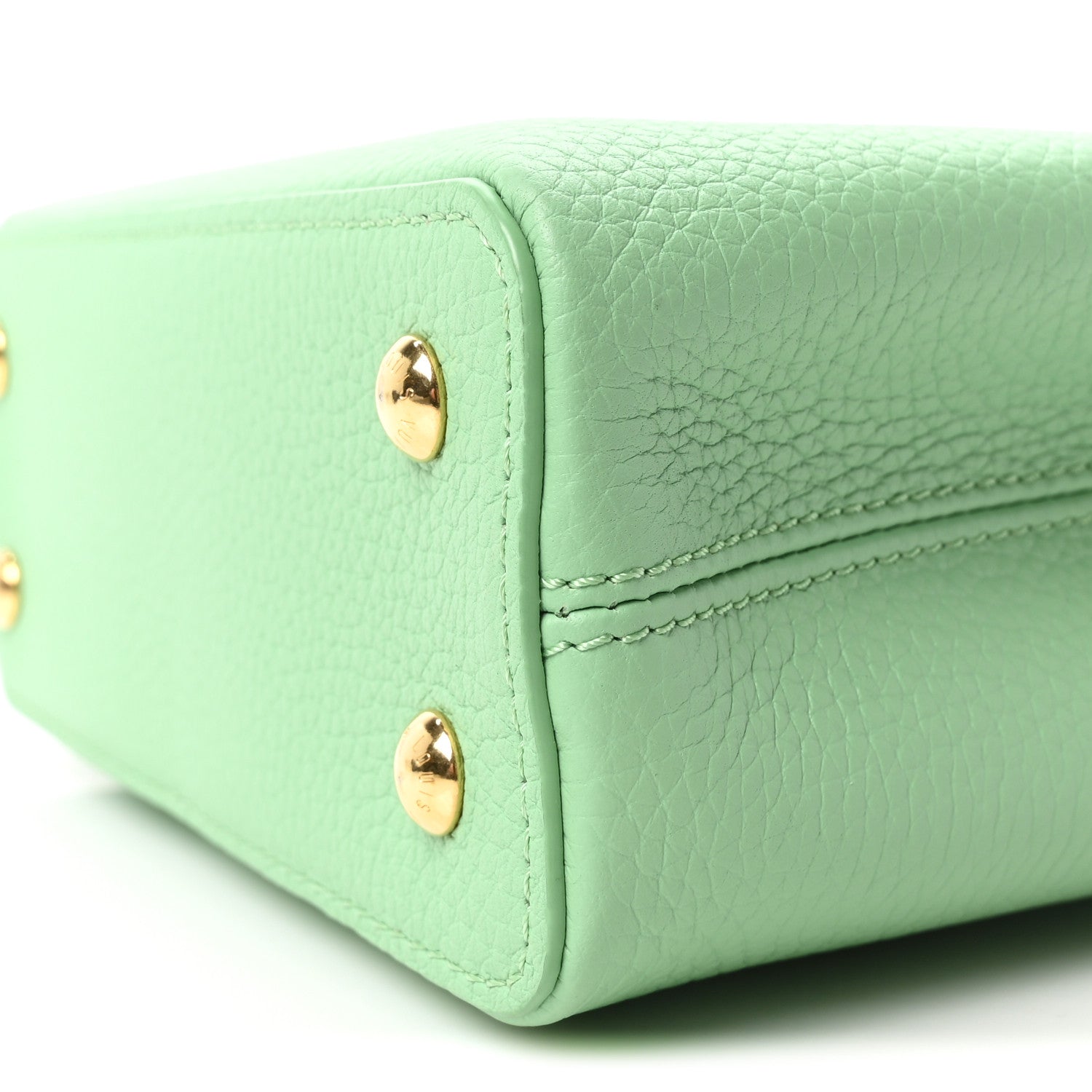 Louis Vuitton Taurillon Mini Capucines Vert Pomme 9 of 9