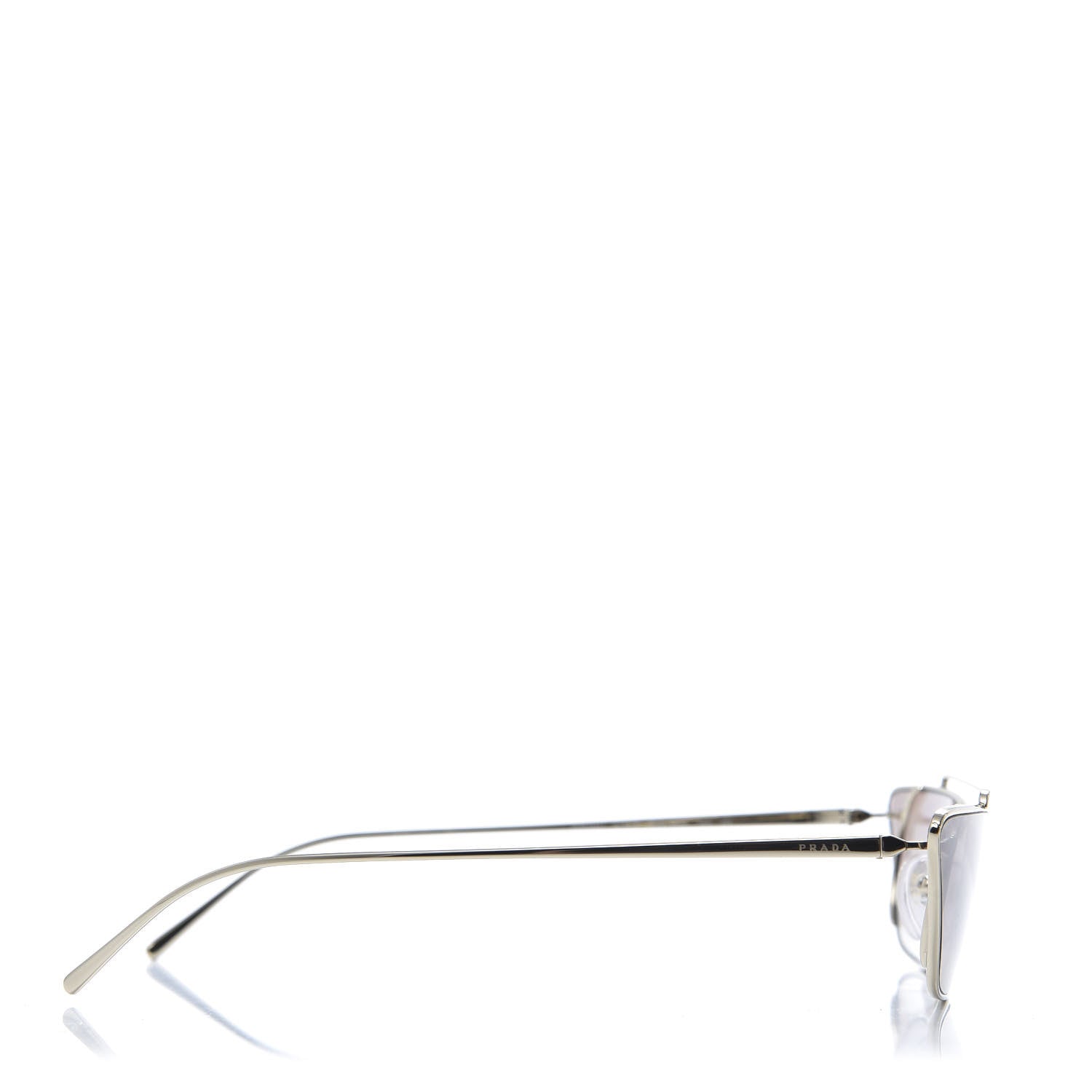 Prada Cat Eye Sunglasses SPR 64U Light Gold 3 of 8