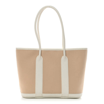 Hermes Buffle Skipper Toile Garden 30 TPM Zip Tote White 1 of 12