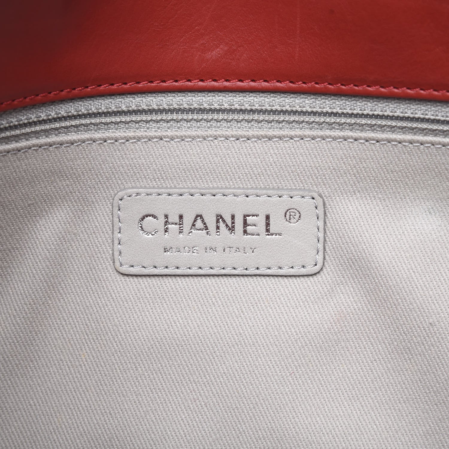 Chanel Aged Calfskin Embossed Logo Quilted 2.55 Reissue 227 Flap Red 6 of 16