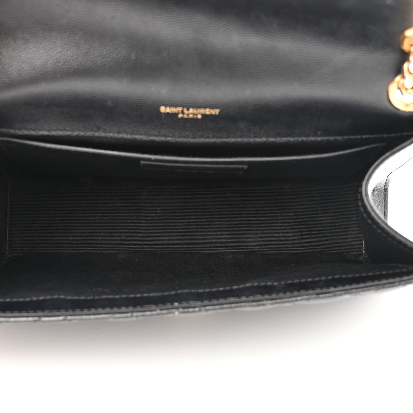 Grain De Poudre Textured Mixed Matelasse Triquilt Medium Monogram Satchel Black
