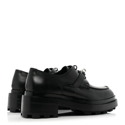 Hermes Glossed Calfskin First Oxford 37.5 Black 4 of 9
