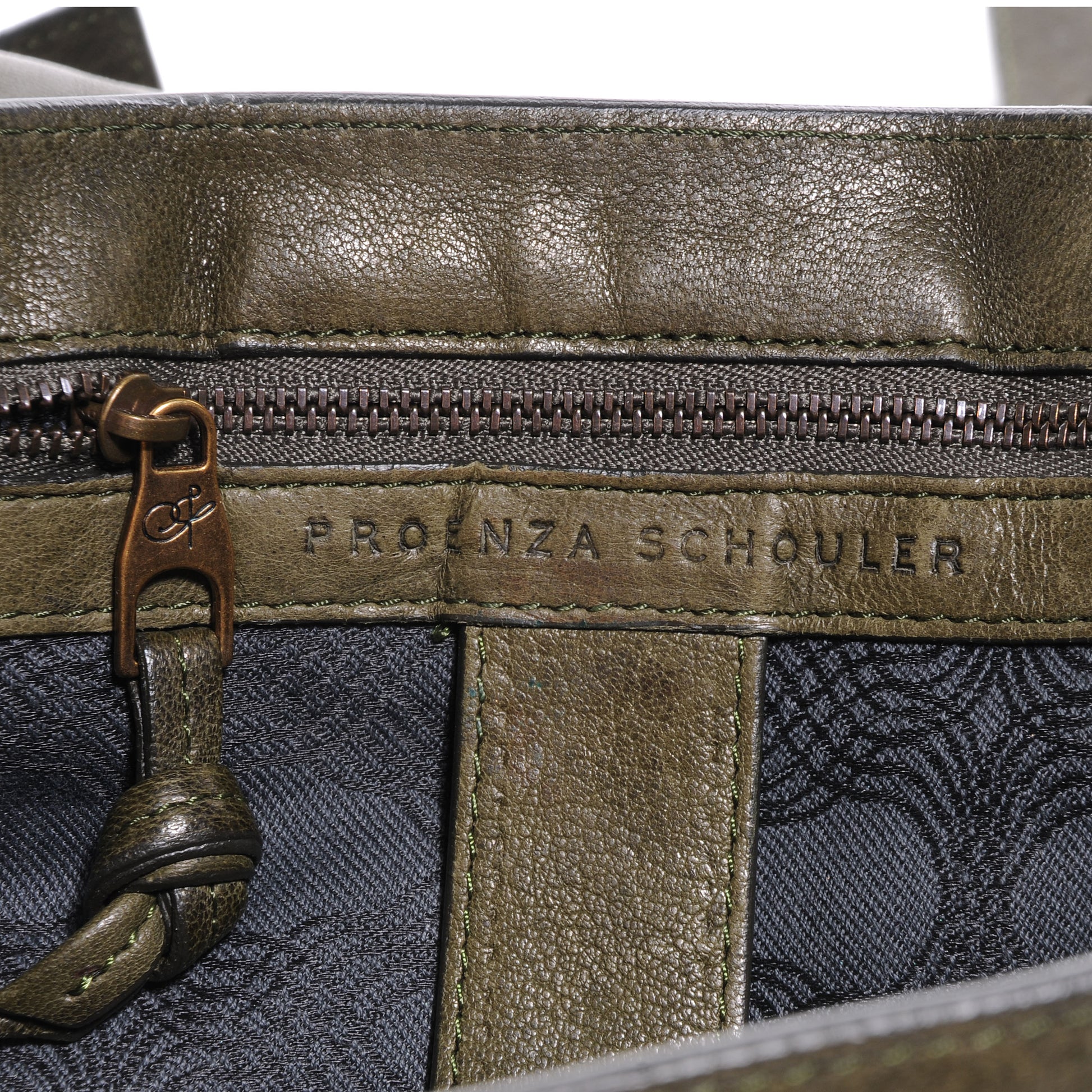 Proenza Schouler Lambskin PS1 Medium Satchel Military 7 of 12