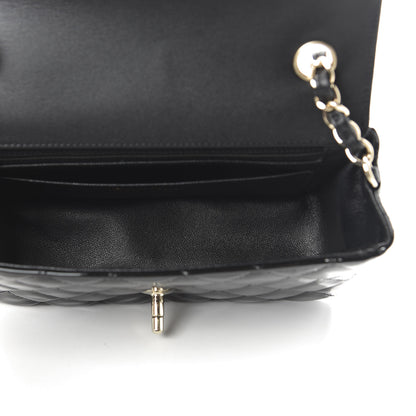 Chanel Patent Calfskin Quilted Mini Rectangular Flap Black 5 of 11