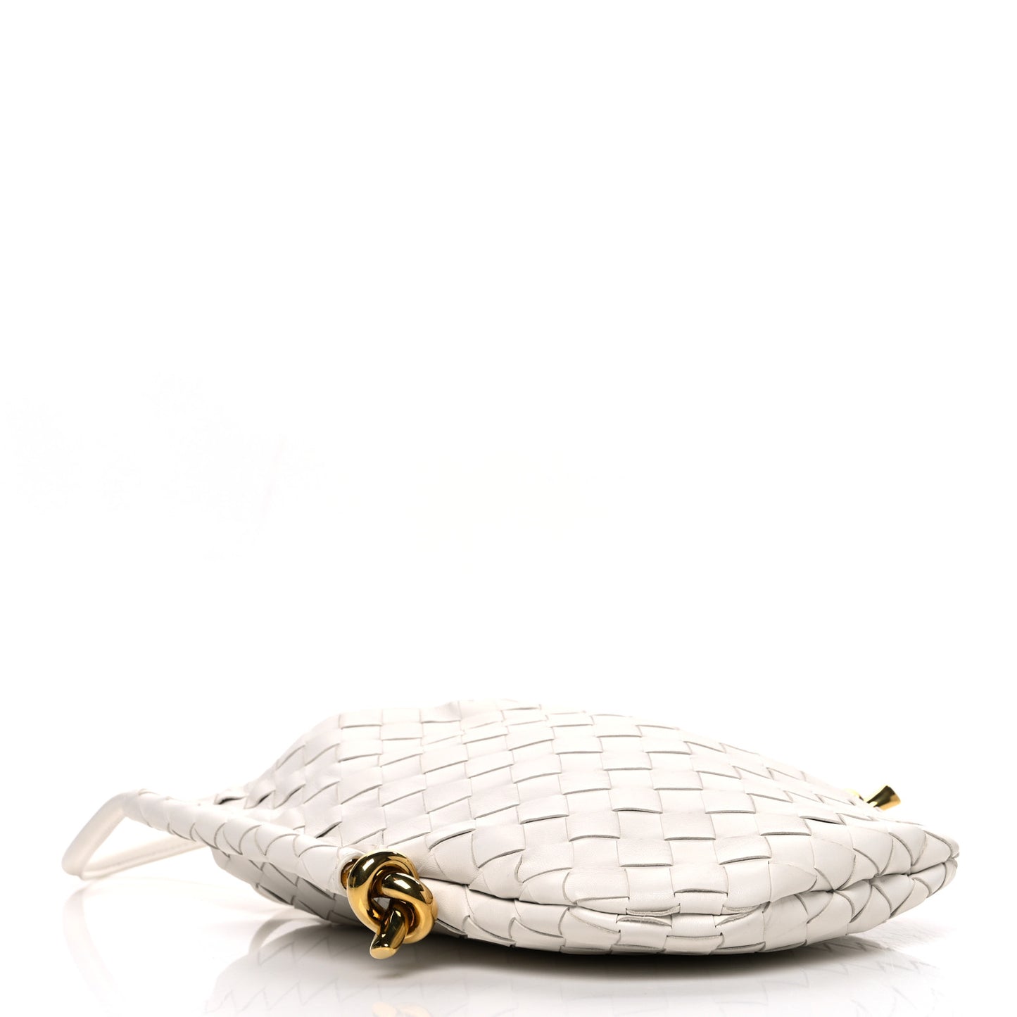 Nappa Intrecciato Small Solstice Hobo White