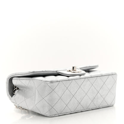 Chanel Metallic Lambskin Quilted Mini Rectangular Flap Silver 4 of 11