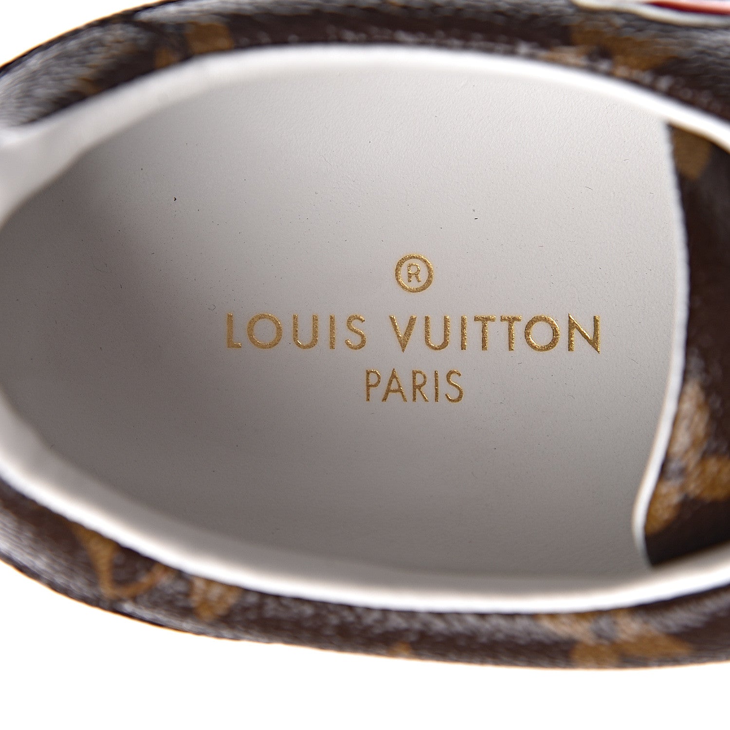 Louis Vuitton Calfskin Monogram LV Black Heart Sneakers 37 Cacao 6 of 11