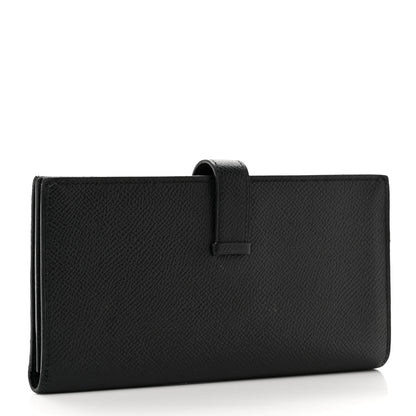 Hermes Epsom Bearn Gusset Wallet Black 3 of 11