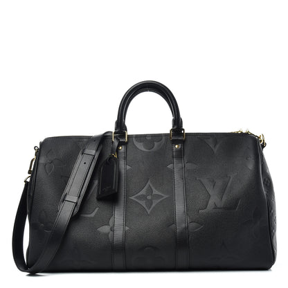Louis Vuitton Empreinte Monogram Giant Keepall Bandouliere 45 Black 1 of 9