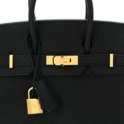 Hermes Togo Birkin 25 Black 6 of 9