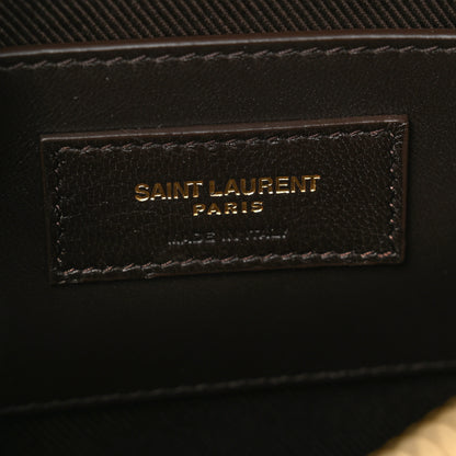 Saint Laurent Canvas Smooth Calfskin Le Monogramme Coeur Crossbody Chestnut 6 of 9