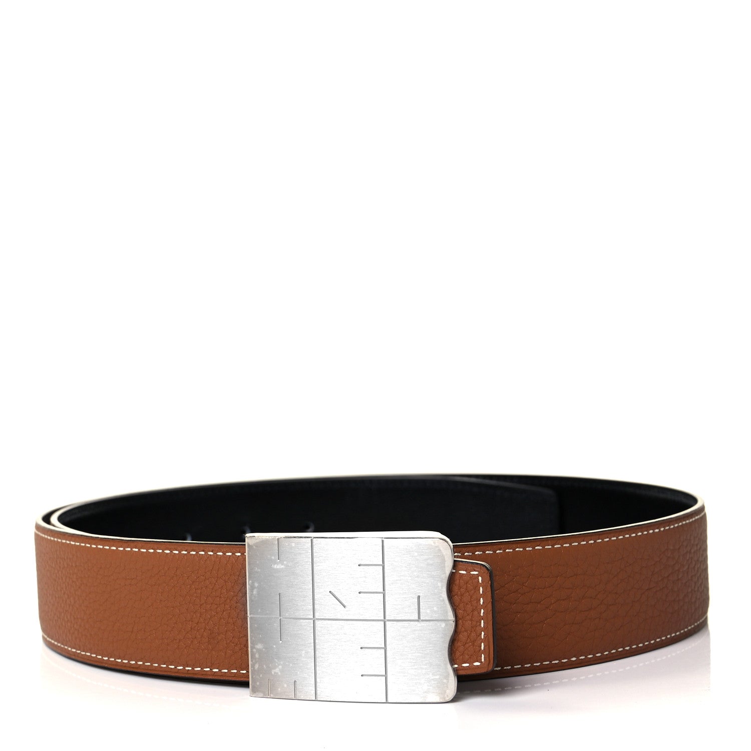 Hermes 135 Togo 32mm Typo Belt 90 Black Gold 1 of 6