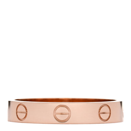Cartier 18K Pink Gold 3.5mm LOVE Wedding Band Ring 56 7.75 1 of 5