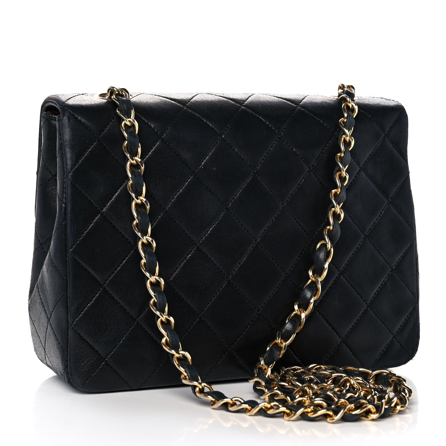 Chanel Lambskin Quilted Mini Square Flap Black 2 of 14