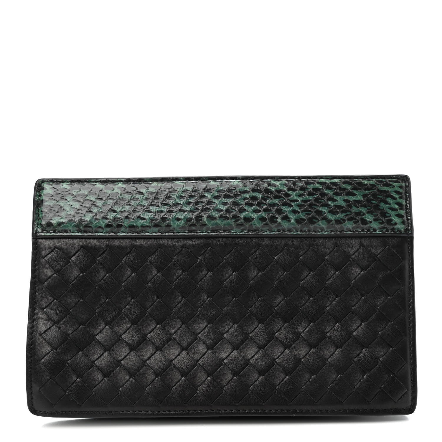 Bottega Veneta Nappa Ayers Intrecciato Clutch Black 1 of 4